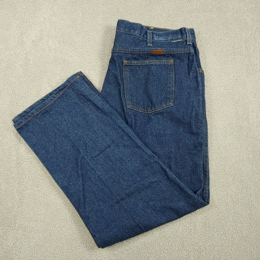 Big Ben Jeans - Mens 40x27.5 Blue Straight Leg Workwear Denim Y2K Vintage Style